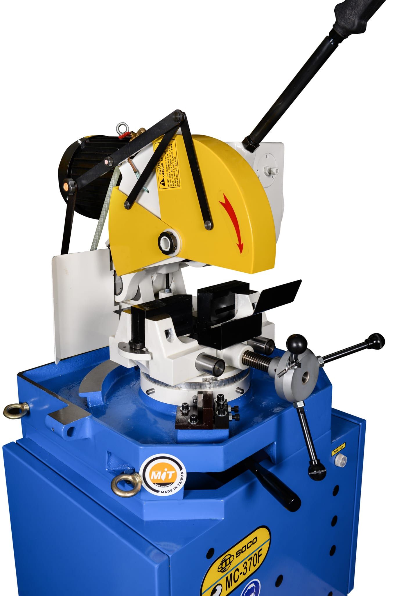 MC-370 cutting head and clamping vise