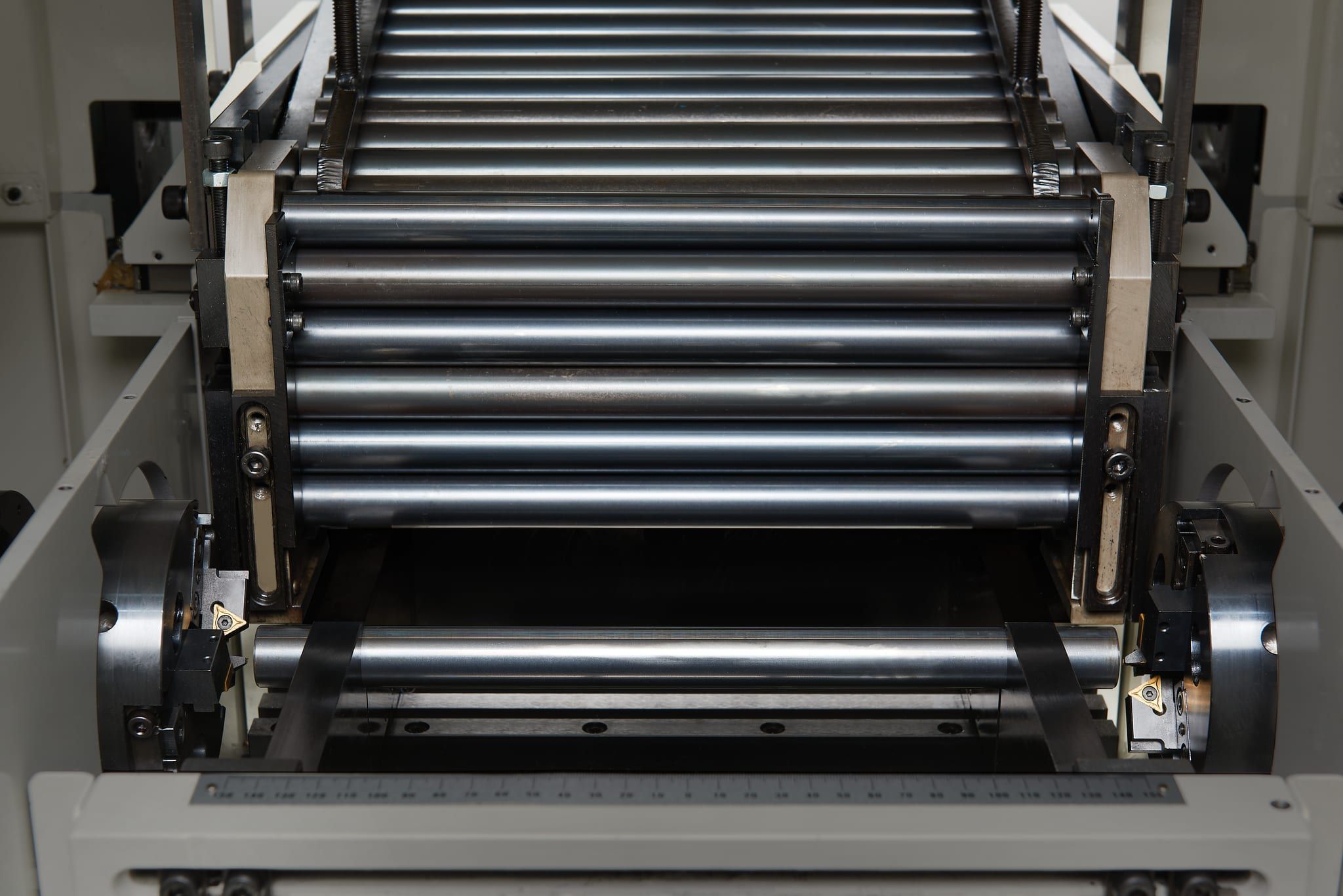 DEF-FANC/60SS infeed rollers and chamfering heads