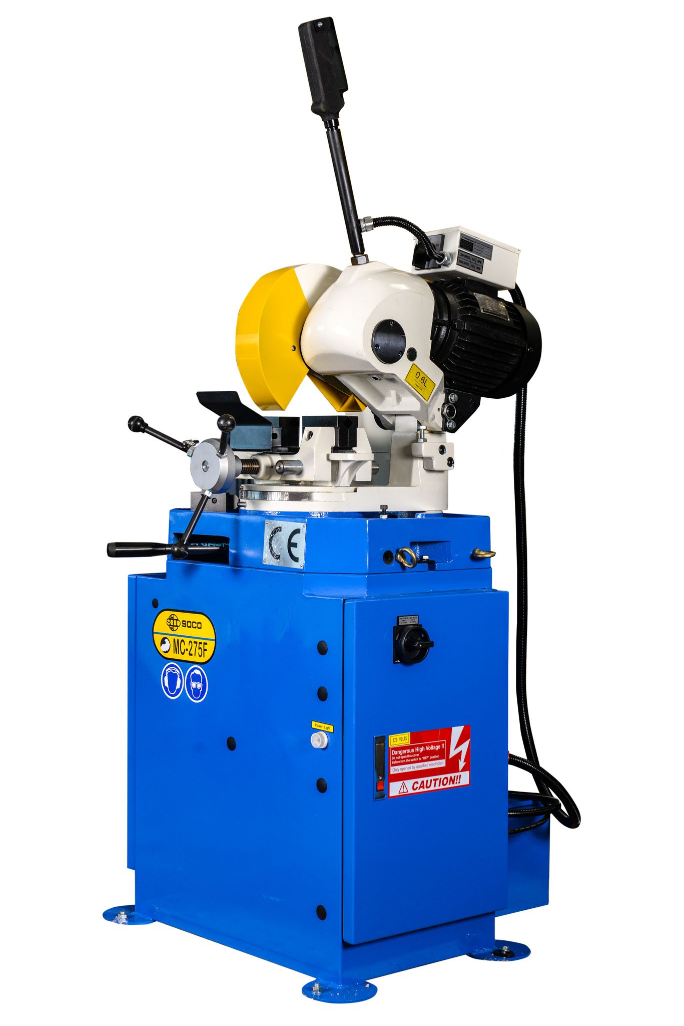 MC-275 side view with motor