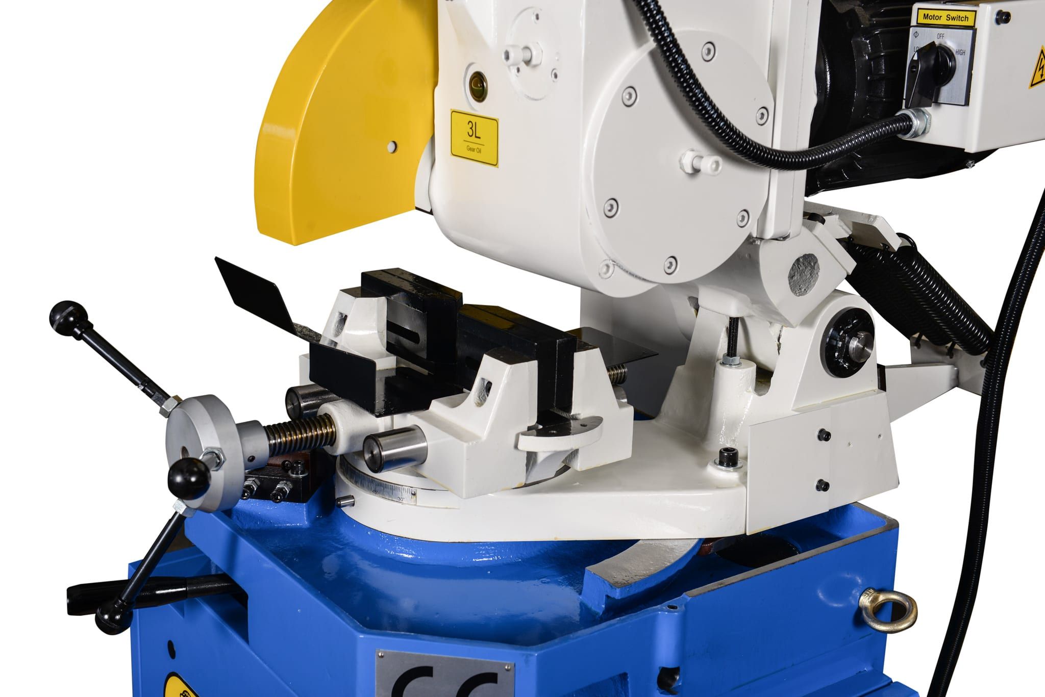 MC-370 vise and miter table detail