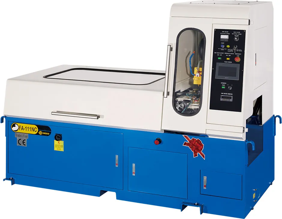 FA-111NC fully automatic CNC cold saw with servo-driven material feed system